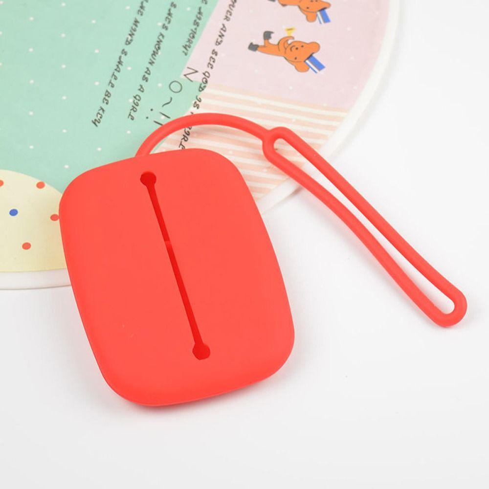 Small Card Case Silicone Card Holder Pure Color Students Bus Card Cover  Female/Girls