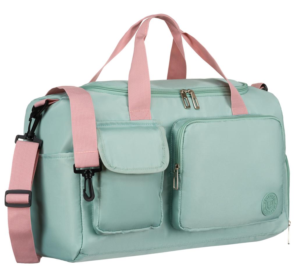 PTN 23032-8281 Green-Pink Travel Bag