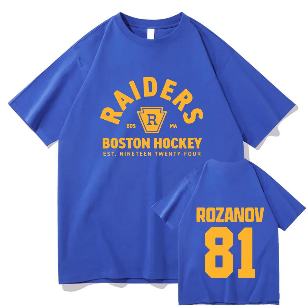 TV Heated Rivalry Llya Rozanov 81 Boston Raiders Tee Women Men Clothing Short Sleeve Cotton Fashion T-shirt Graphic Print TShirt