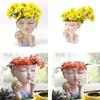 Cute Portrait Gypsum Flower Pot Silicone Mold Epoxy Resin Casting Mold Succulent Vase Cement Clay Mold Pen Holder Mold