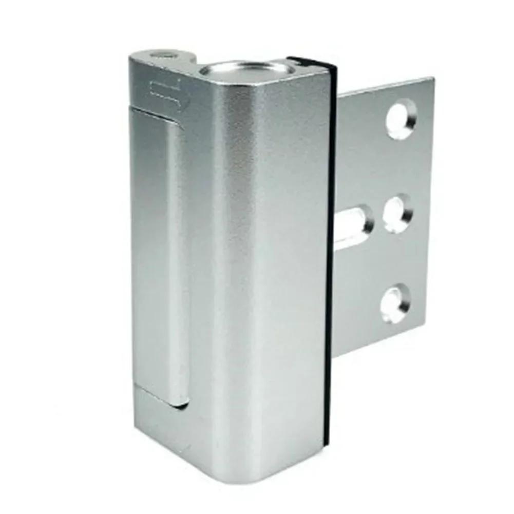 

For Swing-in Doors Anti-theft Door Lock Door Reinforcement Lock Spring-loaded Mechanism 800 Lbs Force Resistance срібний