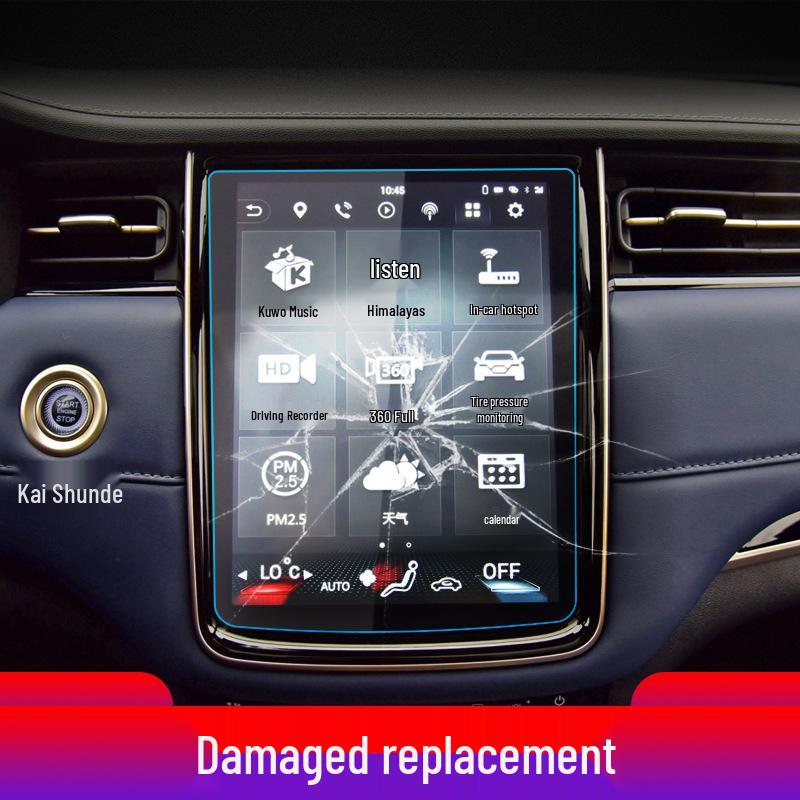 Protective Tempered Glass Screen Protector for Changan Oushang Z6 Cose Pro Navigation Screen