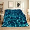 Water Surface Flannel Blanket Throw Blanket Soft Warm Sofa Bed Camping home Decor Unique Christmas Gift C9261369