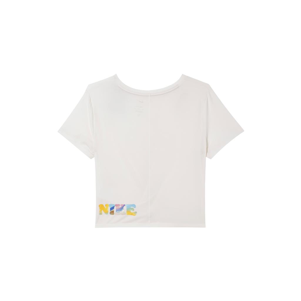 New Nike One Luxe Dri-FIT Women's Quick-Drying Short-Sleeved Top White HF6182-133
