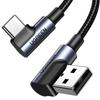 Kabel Usb-C Do Usb-A 2.0 Kątowy Ugreen Us176, 3A, 3M (Czarny)