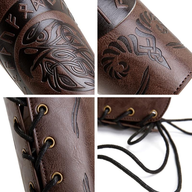 Arm Guard Gauntlet Wristband Role Playing Armguards Wide Knight Arm Gauntlets for Medieval Costume and Role Playing