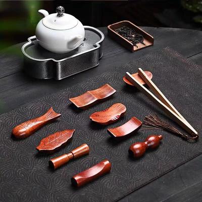 Creative Wooden Chopstick Holder Fork and Spoon Holder Cutlery Mat Tea Set Mat Table Decoration Restaurant Hotel Commercial Use