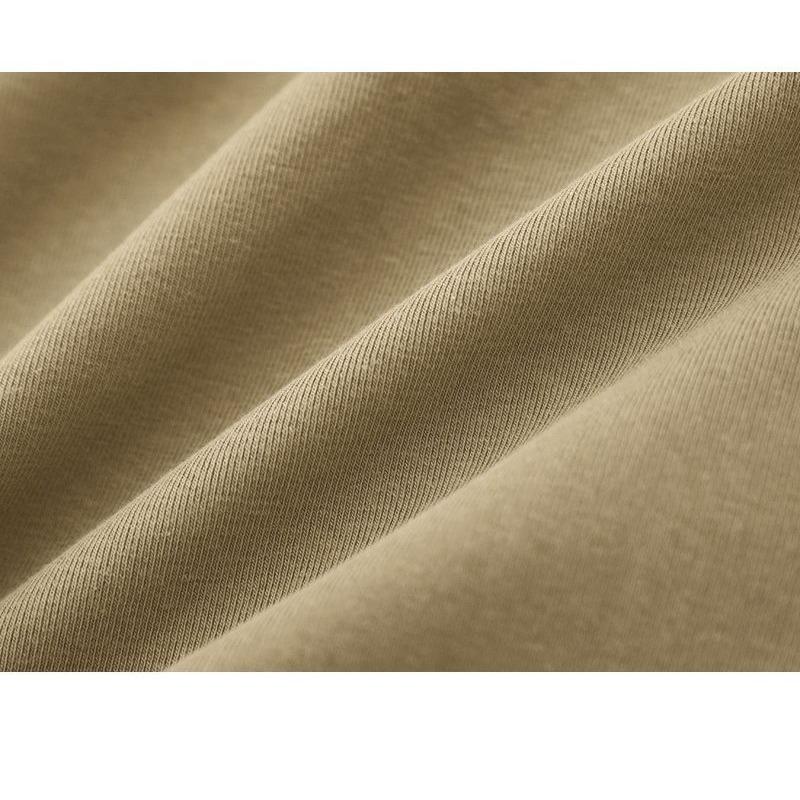 Women's Summer Short-sleeved Irregular Arc Slim Thin U-neck Cotton T-shirt