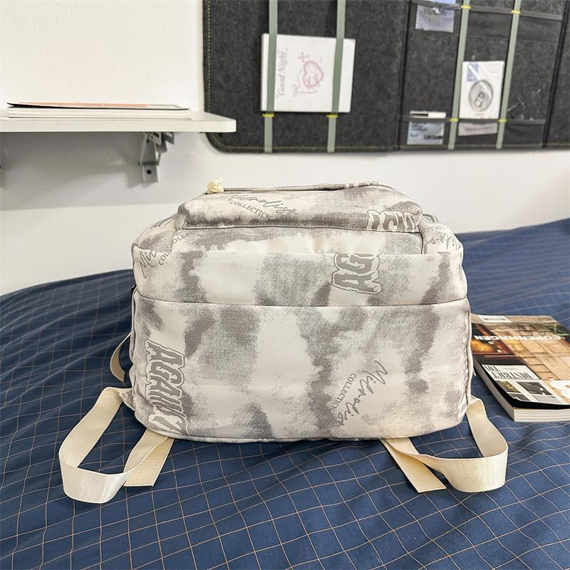 Graffiti Print Student Schoolbag Unisex Large Capacity Travel Backpack
