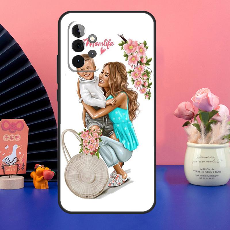 SUPER MOM MOTHER MAMA CUTE BABY Case For Samsung Galaxy A54 A34 A24 A14 A73 A53 A33 A23 A13 A52 A32 A22 A12 A51 A71 Cover