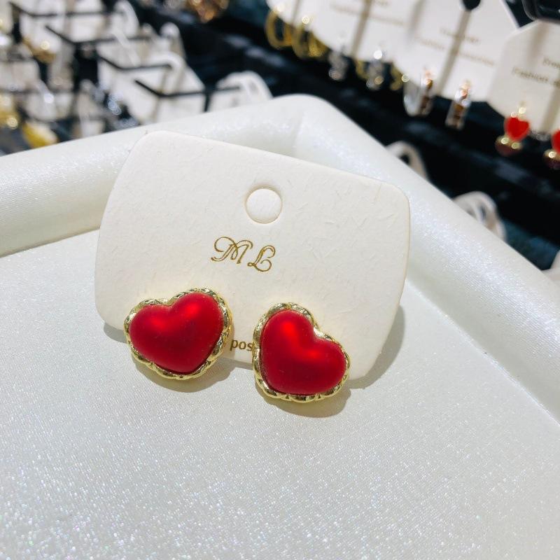 Модные винтажные серьги в форме сердца, женские классические черные, белые серьги-гвоздики, женские модные серьги, женские ювелирные изделия, подарок
