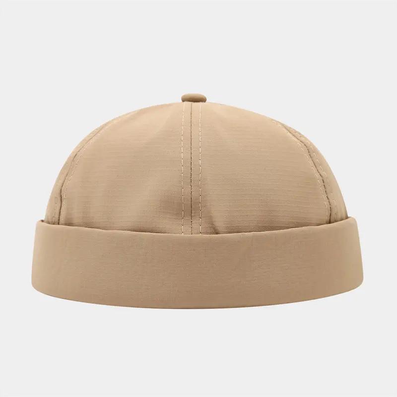Frühling und Sommer Baumwolle Einfarbige Docker Cap Schirmlose Mütze Beanie Mützen Vermieter Matrosenmütze Damen und Herren 39