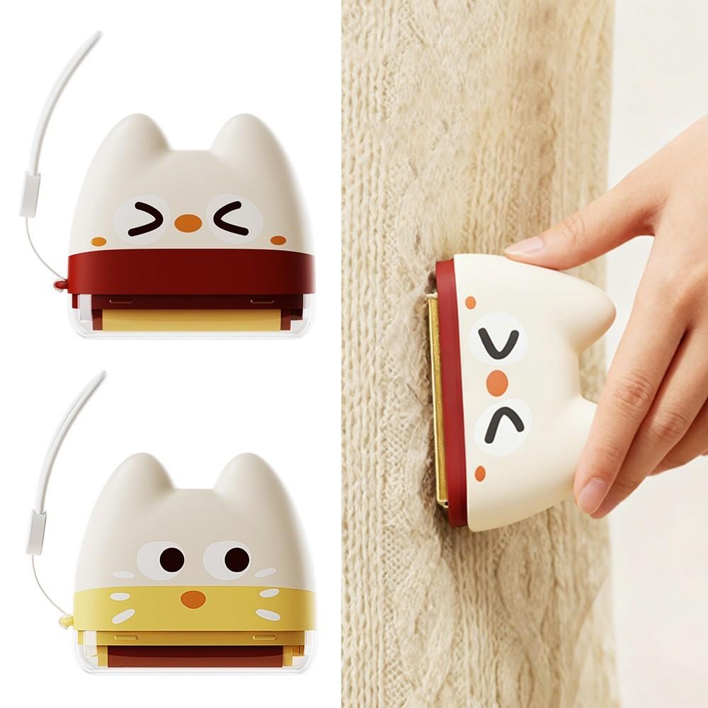 Cartoon Tearable Roll Paper Sticky Roller Brush Hangable Strong Adhesiveness Pet Hair Remover Clothes Reusable Detachable