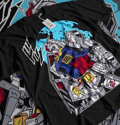 Gundam Wing T-Shirt Japanisches Anime T-Shirt Manga Shirt Grafische Kunst Alle Größen