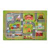 Relaxdays Tapis De Jeux Voiture, Motif Ville, Antidérapant, Pour Votre Enfant, Polyester, L X P 150 X 100 Cm, Coloré