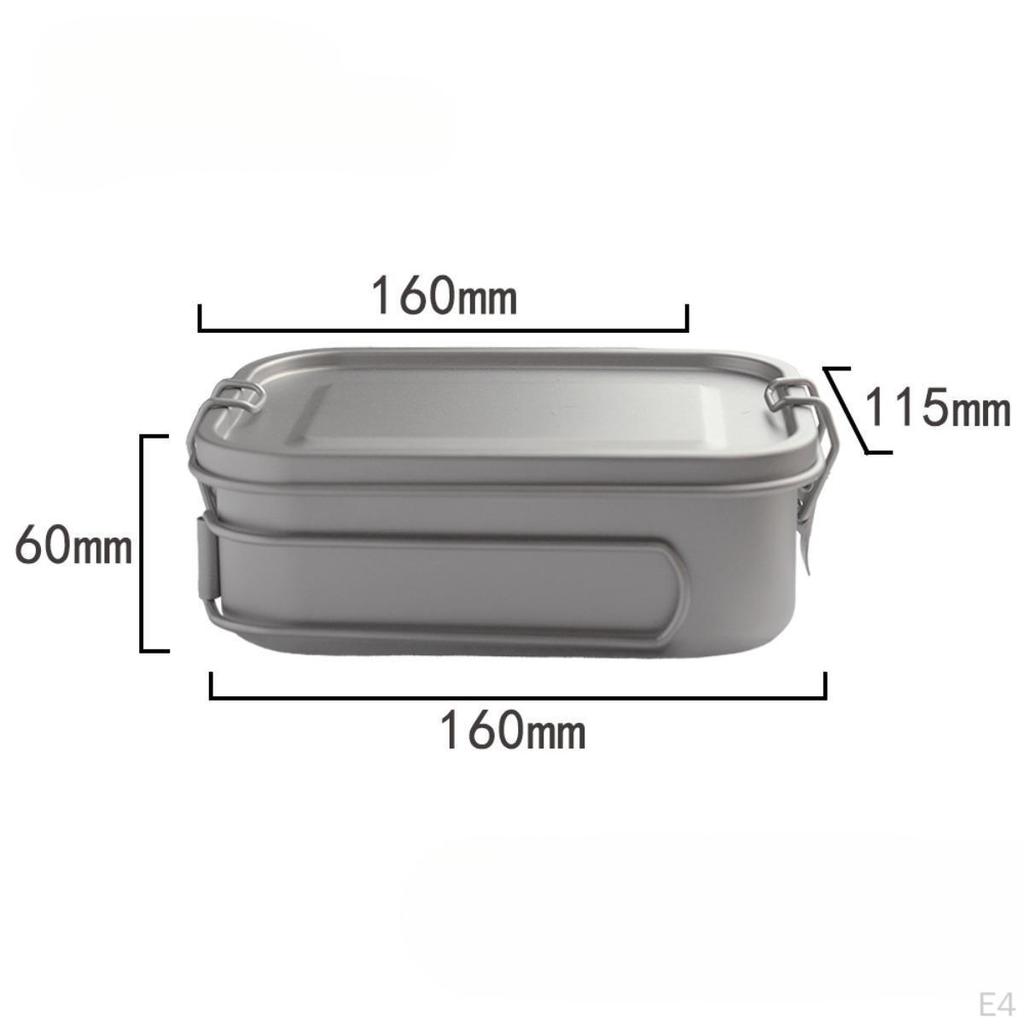 Lunch Box Bento Food Storage Easy To Clean Cookware Outdoor Camping Meal for
