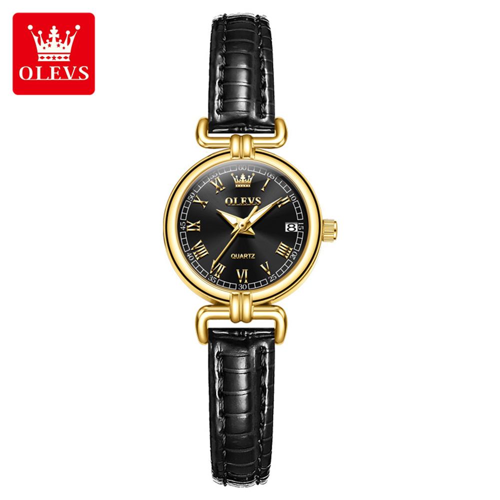 OLEVS brand watch retro belt small gold watch waterproof quartz watch women's watch 5645