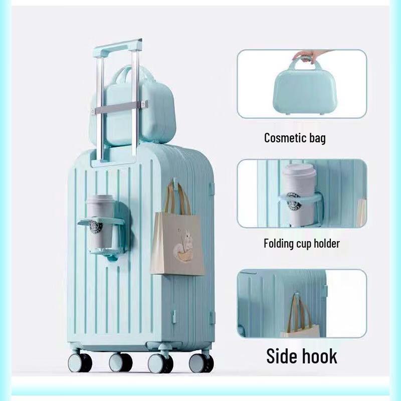 Aofeiya 26-inch ABS&PC Spinner Luggage with Cup Holder & USB