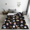 Cute Rocky Lankybox Lanky Box Blankets Velvet Decoration Cartoon Multifunction Thin Throw Blanket for Home Car Bedspreads