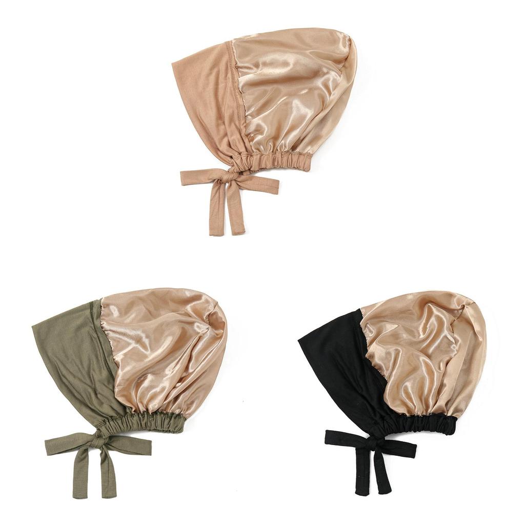 Polyester Adjustable Chemotherapy Cap With Tie Back For Women And Elderly