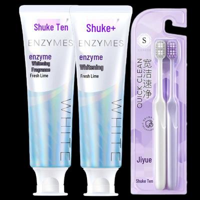 Ensemble de Dentifrice et Brosse à Dents Enzymes Naturelles Saky French