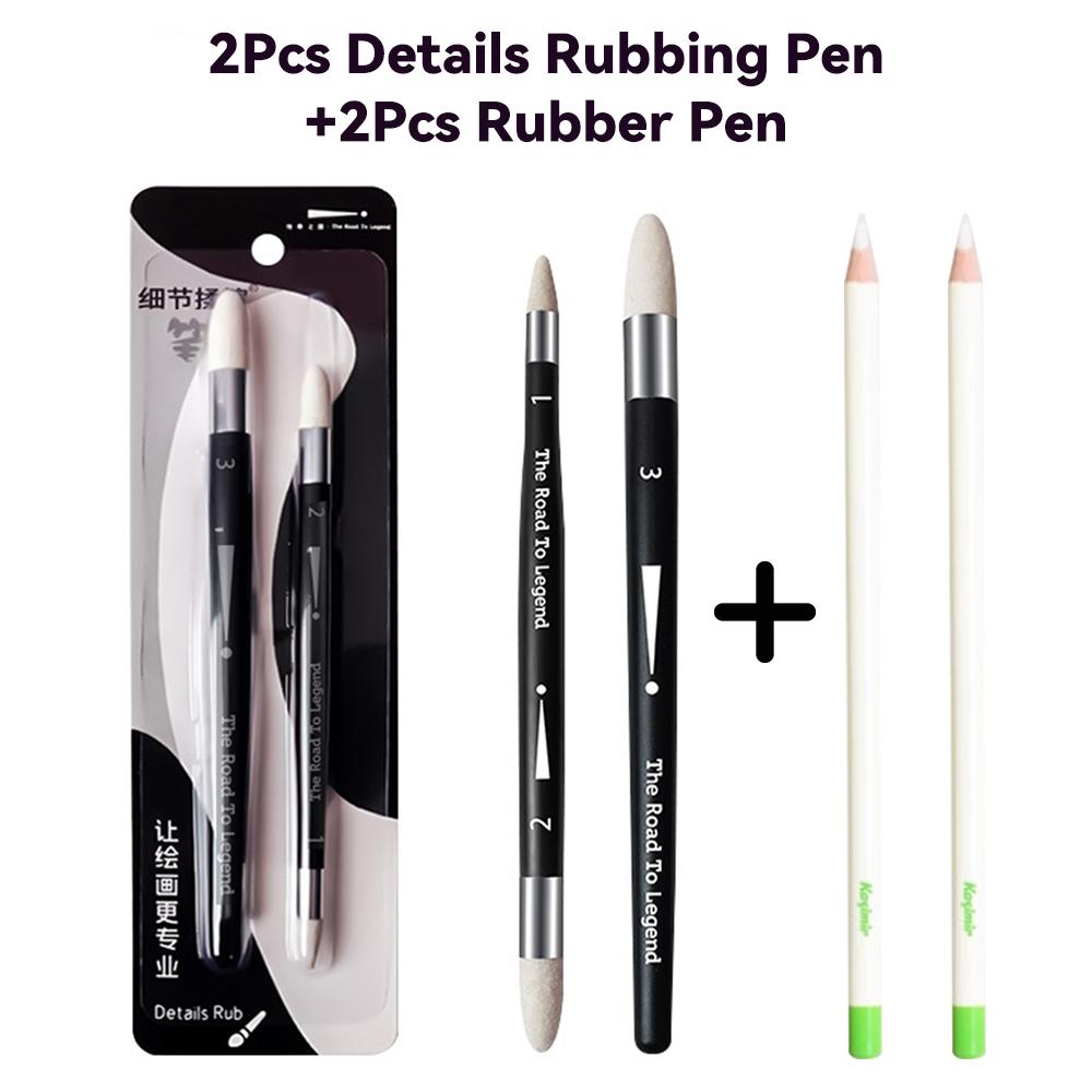 Artist Blending Pen Washable Sketch Rubbing Sponge Brush Drawing Highlight Artist Correction Detail Eraser Pen Sketch Clean Tool