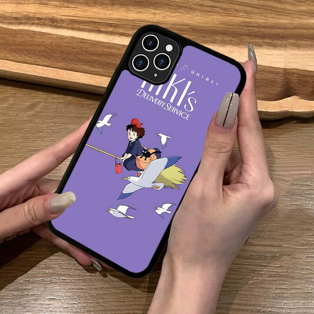 Anime Ki-Kiki Lieferservice Handyhülle Silikon PC+TPU Für iPhone 11 12 13 14 15 16 17 Pro Max Hülle Mobile Cases