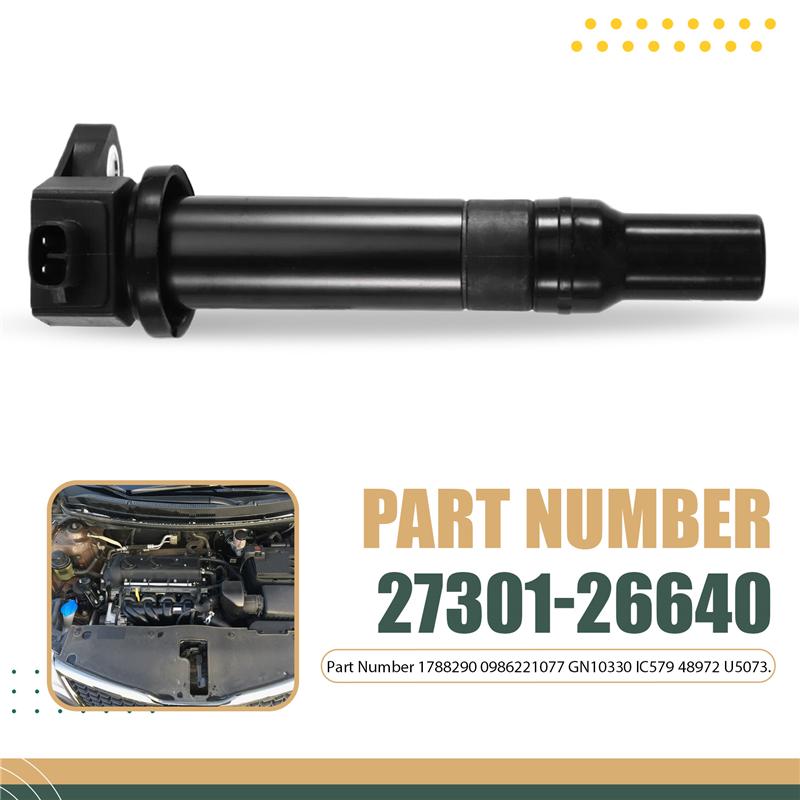 

Ignition Coil Set 4PCS For Hyundai Accent Kia Rio Rondo 1.6L L4 2006-2011 Part Numbers UF499 27301-26640 0986221077 чорний