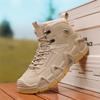 Odporne na zużycie męskie ultralekkie buty taktyczne outdoorowe buty średniej wysokości pustynne buty outdoorowe antypoślizgowe rekreacyjne profesjonalne sportowe buty trekkingowe męskie