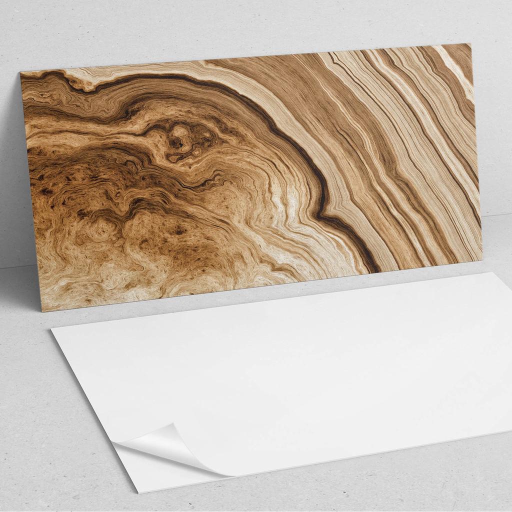 Naklejany Dekor Z Grafiką Do Przedpokoju Winylowy 120X60 Cm Naturalne Wzory Drewna