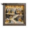 Decorative Picture Frame Sea Glass Art Painting with LED Light, DIY Mosaic Arts and Craft Kit, Light Ocean Themed Beach Kit for Home Office Bookshelf
