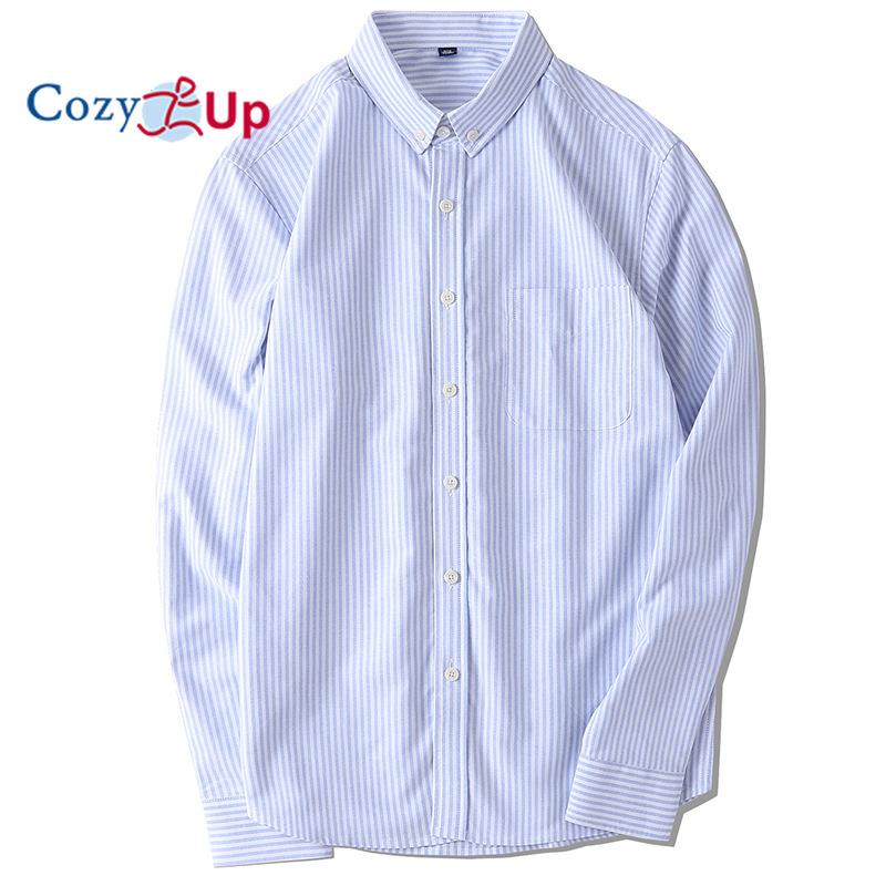 

Уютная мужская рубашка в полоску с воротником на пуговицах, рубашки с длинными рукавами и карманами, темно-синие 4XL синий