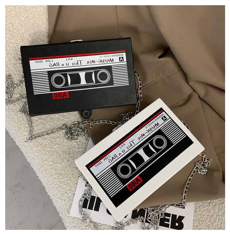 Acrylic Purses Crossbody Bag for Women Radio Patterns Box Clutch Banquet Evening Crossbody Handbag Lightweight Small Wallet Shoulder Clutch for Women