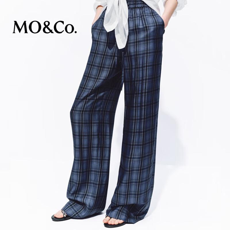 MO&Co. Drawstring Waist Wide-Leg Trousers