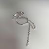 No Pierced Punk Chain C Shape Clip On Earrings Korean Ear Cuff Dangle Earrings Women Ear Clip