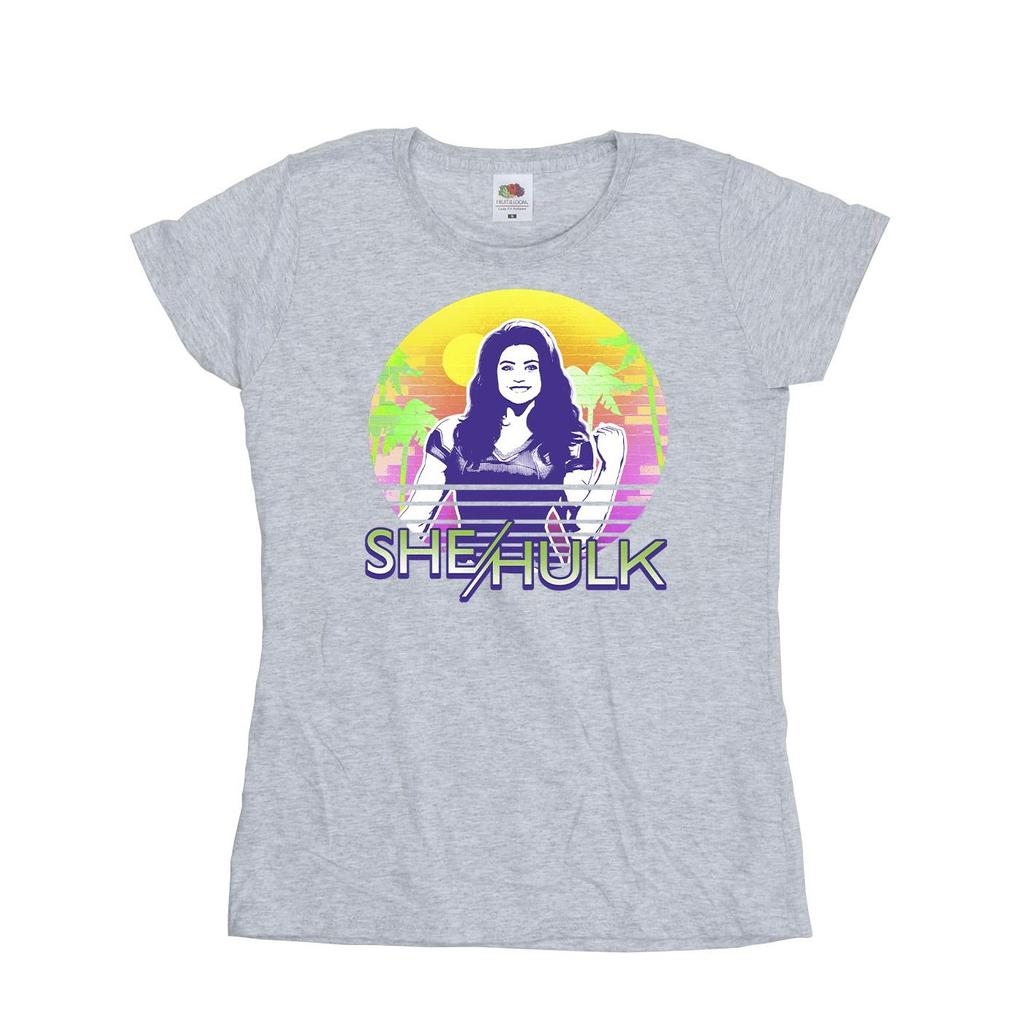 Marvel Womens/Ladies She-Hulk: Attorney At Law Sunset Smile Cotton T-Shirt