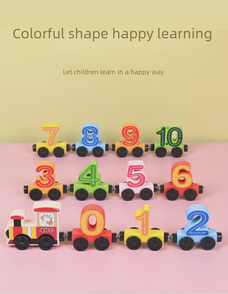 Magnetic Digital Train Building Blocks Educational Toys for Boys & Girls, Ages 1-5