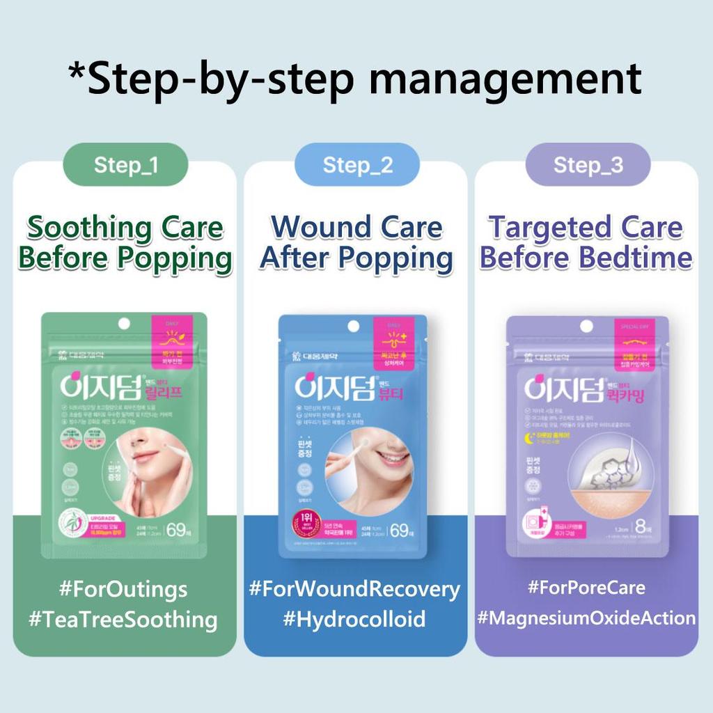 EASYDERM Snelle Kalmerende Spot Pleisters 8 Pleisters