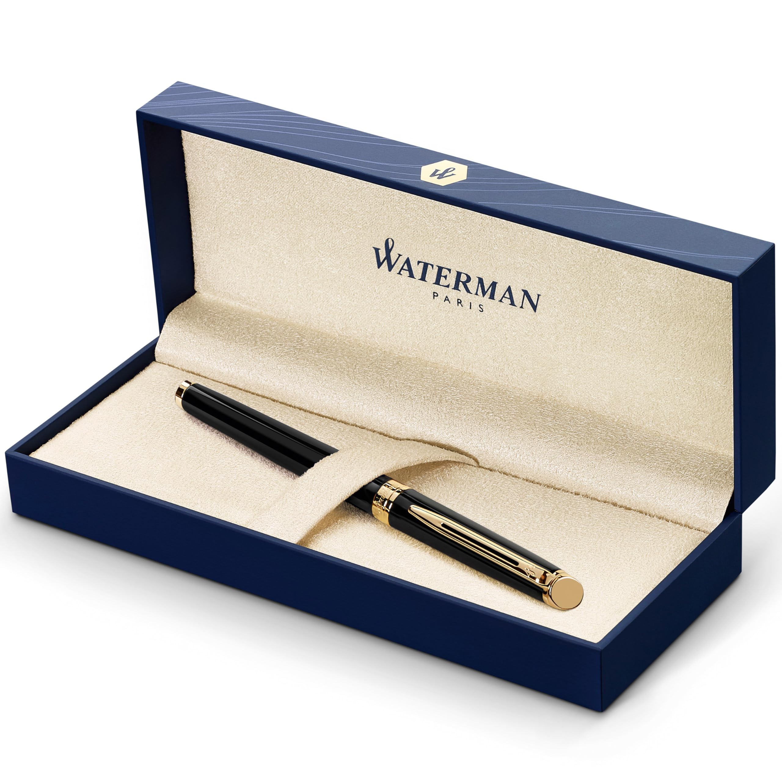 

Шлейф Waterman Stylo Pointe Fine Attributs Laque Noir Hémisphère à Dorés