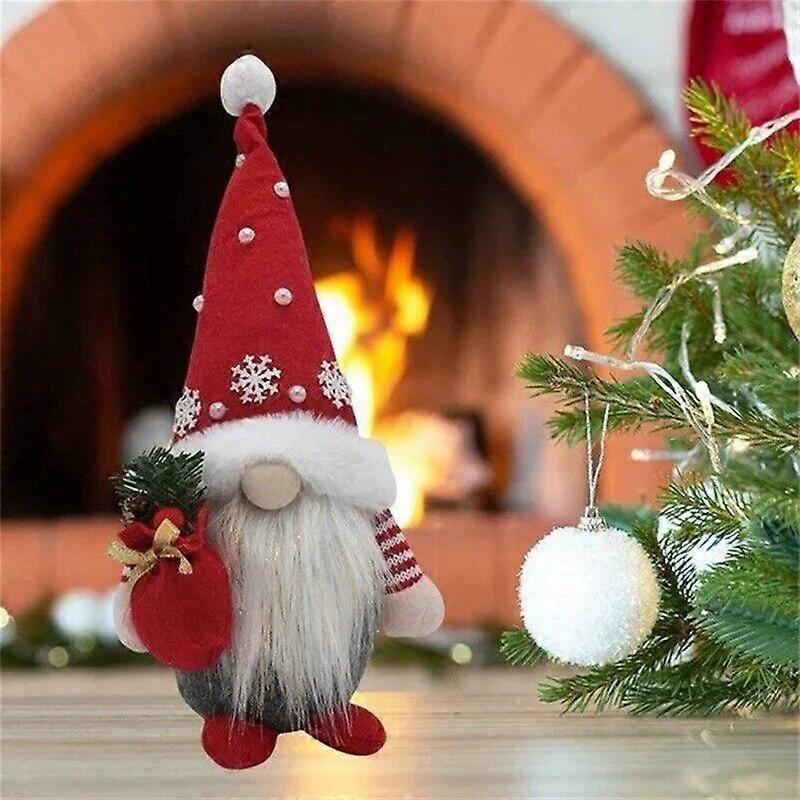 Plush Gnome Dwarf Faceless Doll Merry Christmas Decoration For Home Ornament