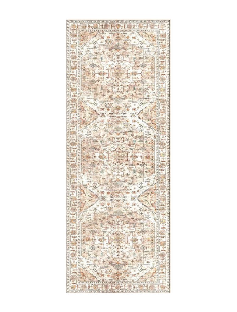 Bohemian Style Runner Rug Retro Light Luxury Kitchen Carpets Fashionable Creative  Machine Washable Non-slip Corridor Mats Tapis