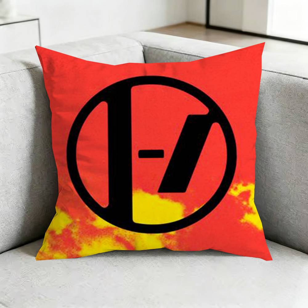 T-Twenty One Pilots BAND Pillow Case Square Double-Sided Sofa Cushion Cover Bedroom Bedside Pillow Gift