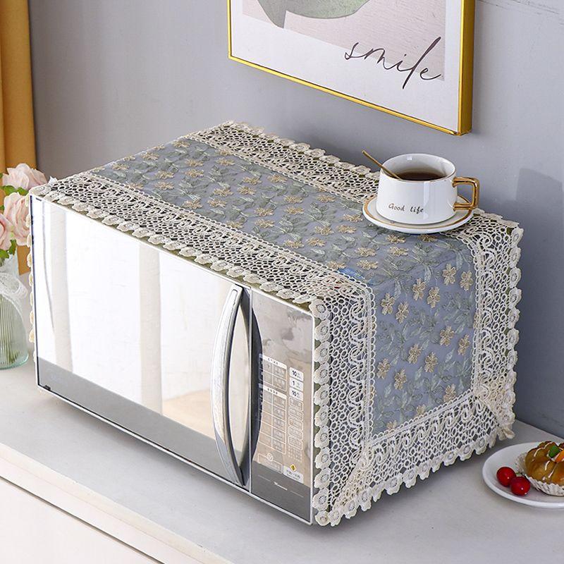 Elegante weiße Tischdecke aus Spitze im französischen Stil mit Blumenmuster - Polyester, rechteckig, handgefertigtes Webdesign für romantische Tischdekoration, Hochzeit