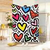 Love Symbol Heart Pattern Throw Lightweight  Flannel Blanket Soft Skin-friendly for Summer Cooling