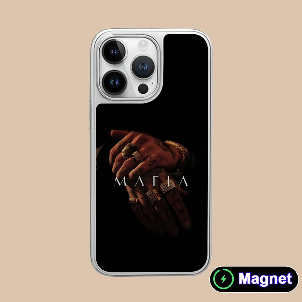 

Italian Mafia Phone Case for iPhone 17 16 15 14 13 12 11 Air Pro Max Plus Electroplated Silver Magsafe Cover iPhone 11