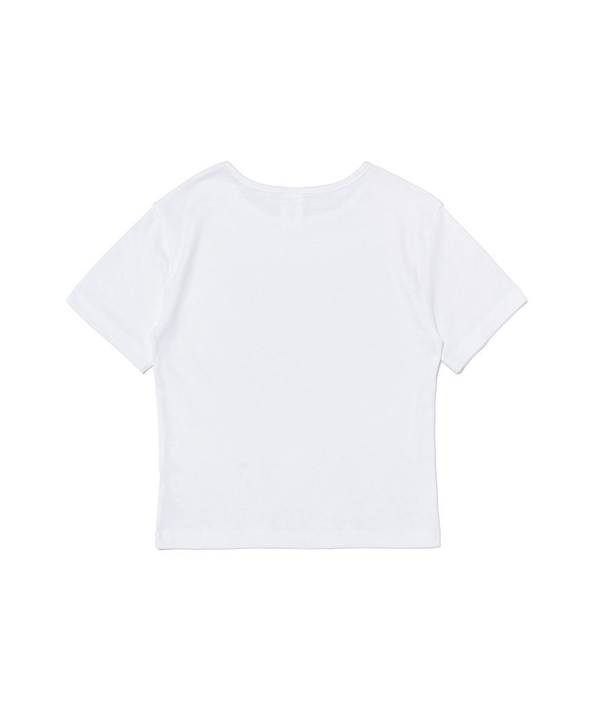 ROIDESROIS 700 Cute Dot Short Sleeve T-Shirt (White)