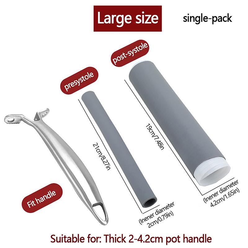 Bratpfannengriff Isolierhülle Gummihülle für Eisenkocher Edelstahlpfannengriffhüllen Küchenwerkzeug Zubehör