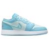 Zapatillas Air Jordan 1 Low SE GS Aquarius Blue para niños, color azul glaciar e hipervioleta, FN7366-400