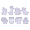 4 Pcs/Set Animal Plastic Biscuit Mold Diy Kitchen Cake Decorating Tools Cookie Cutter Stamp Fondant Embosser Die