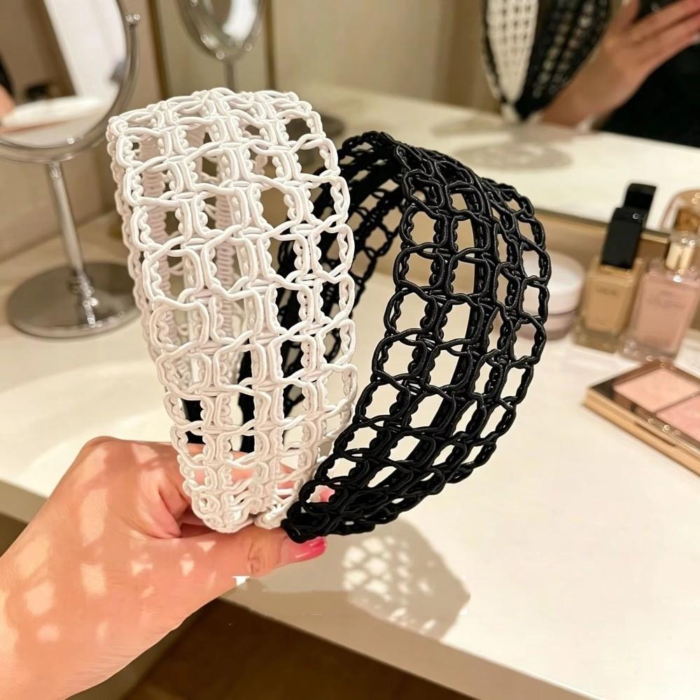 Rope Weaving Wide Headband Hollow Out Bohemian Hairband New Braided Hair Hoop  Beach Wedding